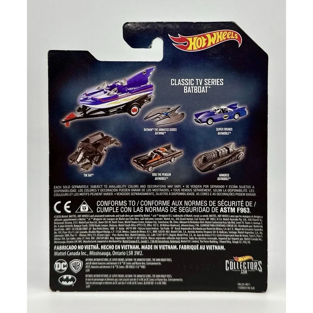 Hot Wheels Batman Lot of 3 Super Friends Armored Batmobile Batboat Trailer 1:50